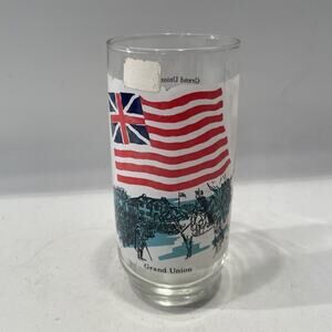 Vintage Early Flags of our Nation Grand Union Glass